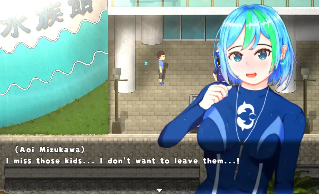 Rebuild! Sea-girl Aquarium English AI translation patch screenshot from DLsite