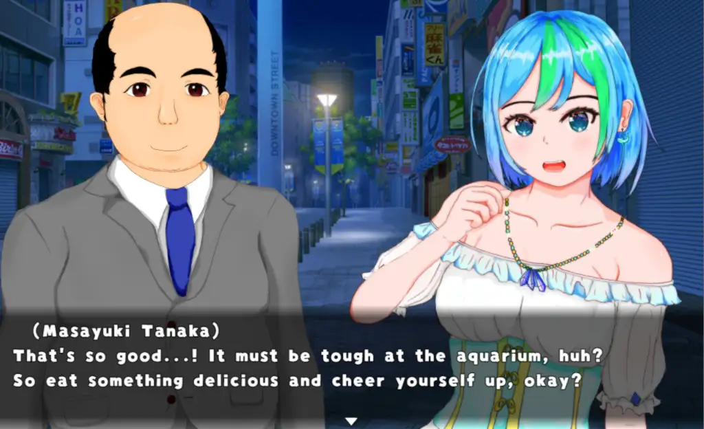Rebuild! Sea-girl Aquarium English AI translation patch screenshot from DLsite