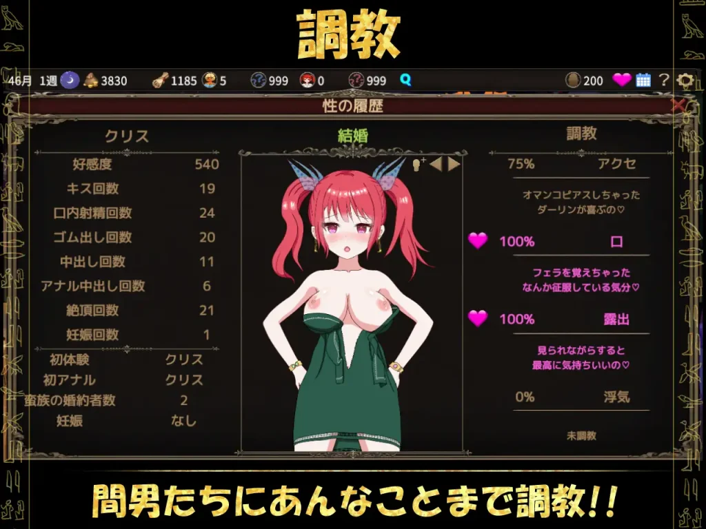 CG scene from The Village Targeted By Barbarians English NTR simulation game